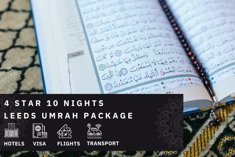 10 Nights 4 Star Leeds Umrah Package