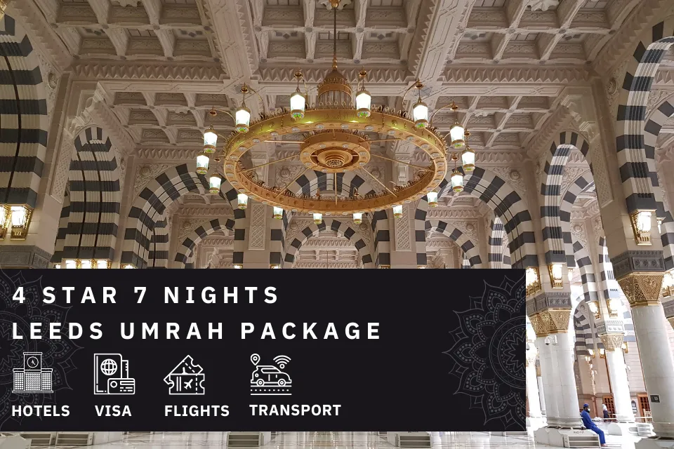 7 Nights 4 Star Leeds Umrah Package